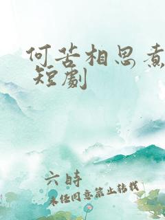 何苦相思煮余年 短剧