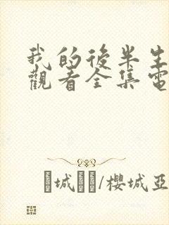 我的后半生免费观看全集电视剧