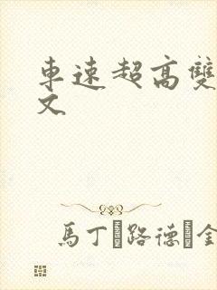 车速超高双男主文