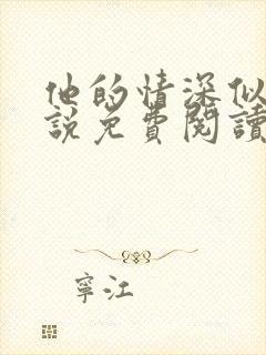 他的情深似海小说免费阅读全文