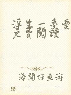 浮生一梦爱成空免费阅读