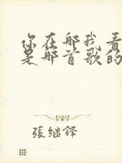 你在哪我看不见是哪首歌的歌词