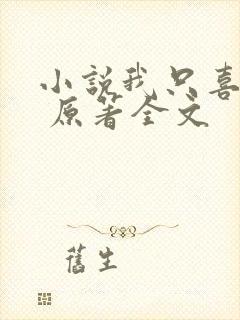 小说我只喜欢你 原著全文