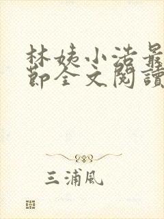 林姨小浩最新章节全文阅读