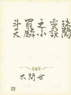 斗罗之灵珠神剑天麟小说阅读版