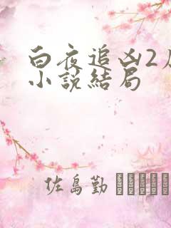 白夜追凶2原著小说结局