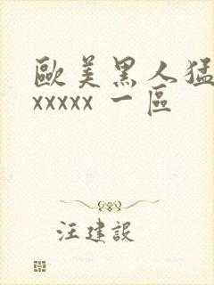 欧美黑人猛交 xxxxx 一区