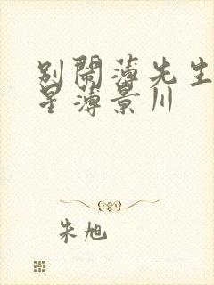 别闹薄先生沈繁星薄景川