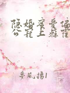 隐婚蜜爱偏执老公宠上瘾霍眠身世