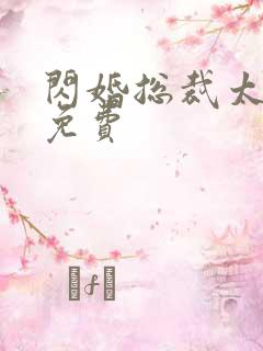 闪婚总裁太霸道免费