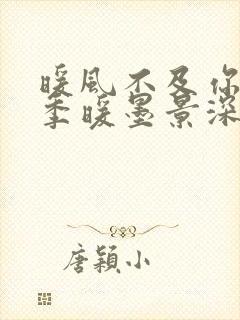 暖风不及你情深季暖墨景深免费小说