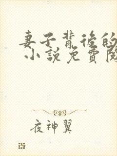 妻子背后的秘密 小说免费阅读