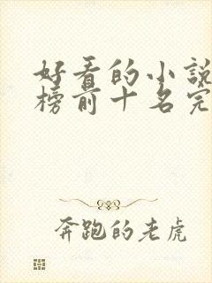 好看的小说排行榜前十名完结版