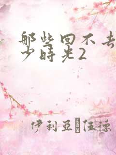 那些回不去的年少时光2