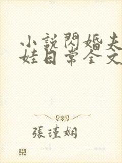 小说闪婚夫妻宠娃日常全文阅读