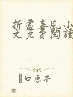 折尽春风小说全文免费阅读无弹窗