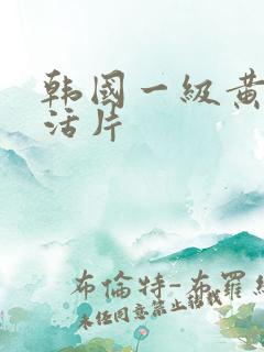 韩国一级黄色生活片