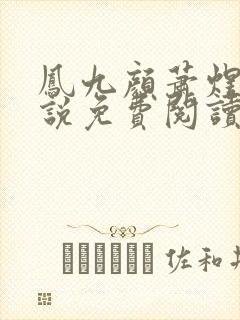 凤九颜萧煜的小说免费阅读全文