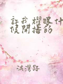 许我耀眼什么时候开播的