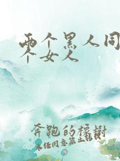 两个黑人同操一个女人