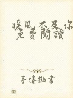 暖风不及你情深 免费阅读