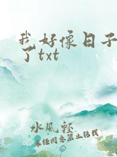 我好像日子错人了txt