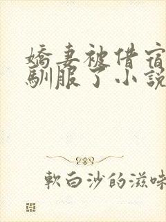 娇妻被借宿黑人驯服了小说