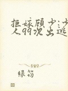 拒嫁顾少:少夫人99次出逃