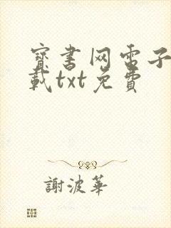 宝书网电子书下载txt免费