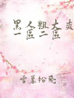 黑人粗大爽精品一区二区