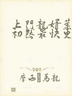 上门龙婿叶辰萧初然最快更新