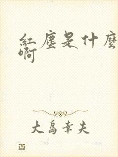 红尘是什么意思啊