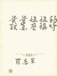 爸爸姐姐的老公该怎么称呼