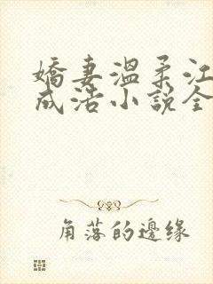 娇妻温柔江水蓝成浩小说全文