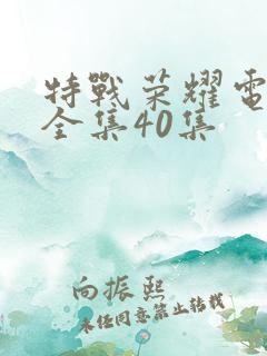 特战荣耀电视剧全集40集