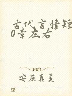 古代言情短篇10章左右