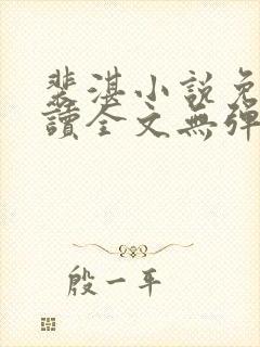 裴湛小说免费阅读全文无弹窗