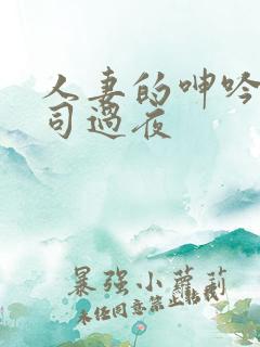 人妻的呻吟与上司过夜