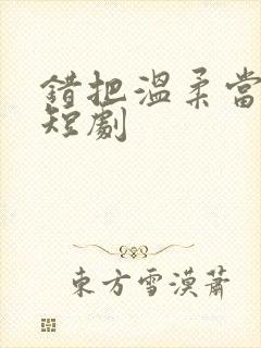 错把温柔当情深短剧