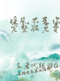 暖风不及你情深完整版免费阅读