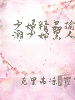 少妇精品揄拍高潮少妇黑人