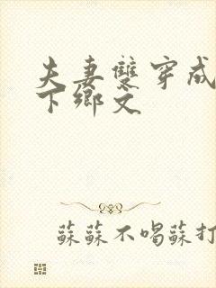 夫妻双穿成知青下乡文