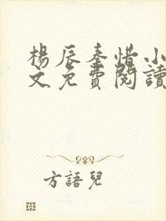 杨辰秦惜小说全文免费阅读最新章节更新