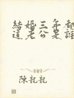 结婚三年都不知道老公是谁的小说