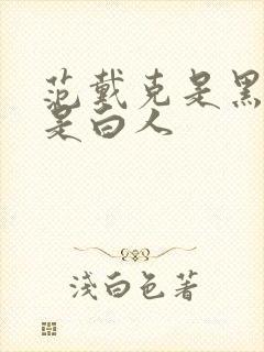 范戴克是黑人还是白人