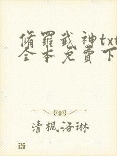 修罗武神txt全本免费下载