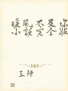 暖风不及你情深小说完全版