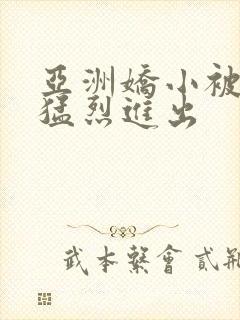 亚洲娇小被黑人猛烈进出