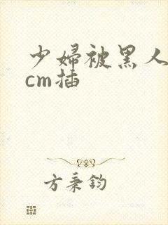 少妇被黑人30cm插