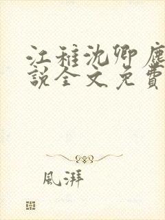 江稚沈卿尘的小说全文免费阅读最新xiyi